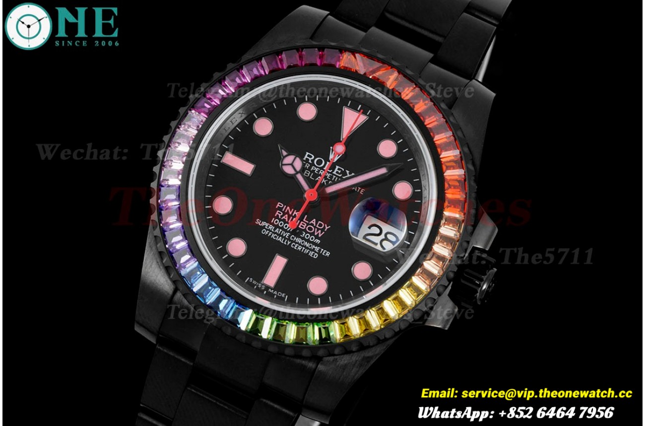 Blaken Submariner Pink 40mm DLC/DLC Black RAF VR3135