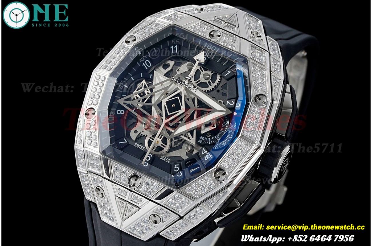 Spirit Of Big Bang 42mm Dia SS/RU Skeleton Dial BLSF HUB4700