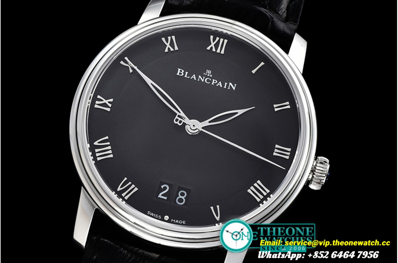 Villeret Grande Date SS/LE Black Num MY9015