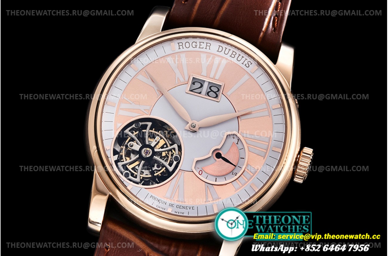 Roger Dubuis - Hommage Flying Tourb RDDBHO0568 RG/LE Wht JBF