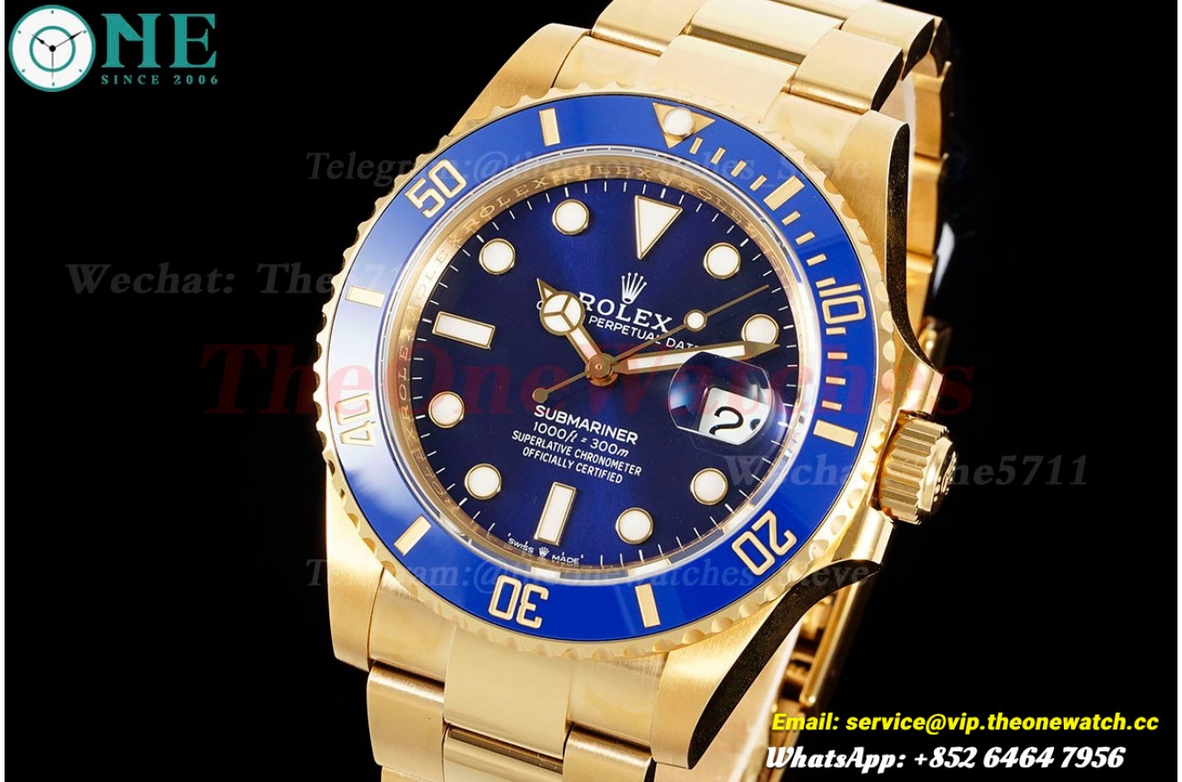 Submariner 126618LB 41mm YG/YG Blue Dial VSF DD3235