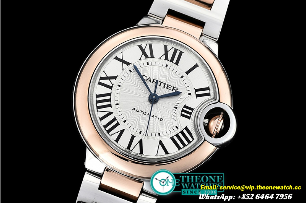Cartier - Balon Bleu Midsize 33mm RG/SS Wht V6F NH05