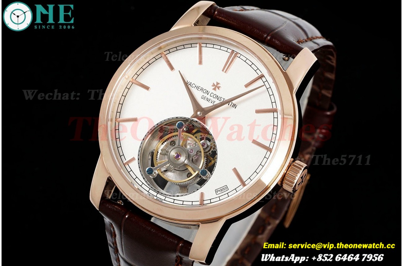 Traditionnelle 41mm RG/LE White Dial RMSF Tourb