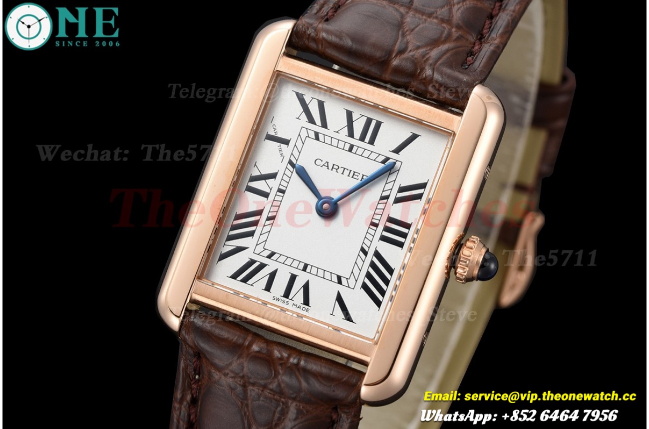 Tank Solo 24.4mm RG/LE White Dial DRF Quartz