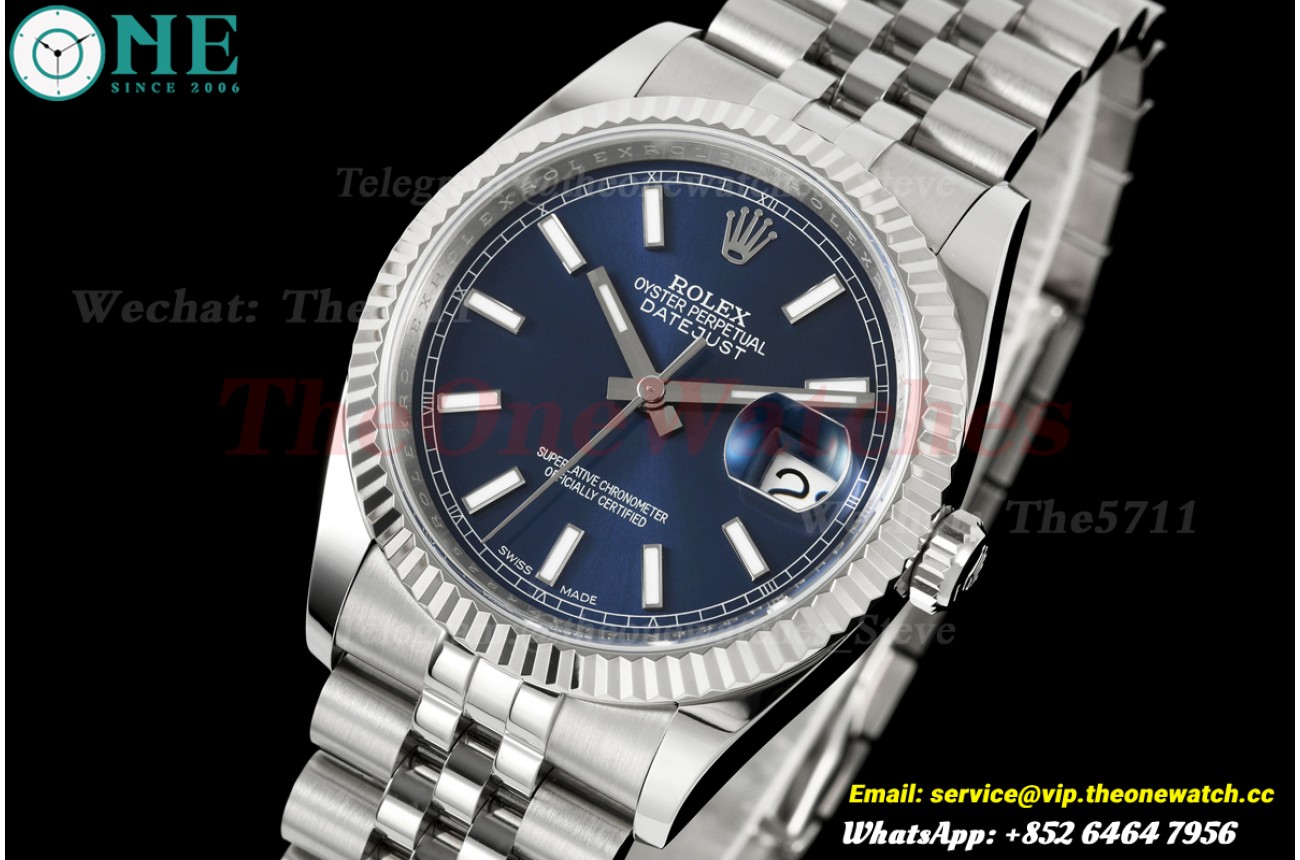 Datejust 116234 36mm Jub SS/SS Black/Stk JRF VR3135