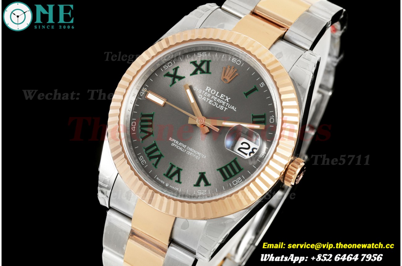 Datejust 126331 41mm Oys SS/RG Grey/Rmn VSF V2 DD3235v2(Weighted Approx.153g)