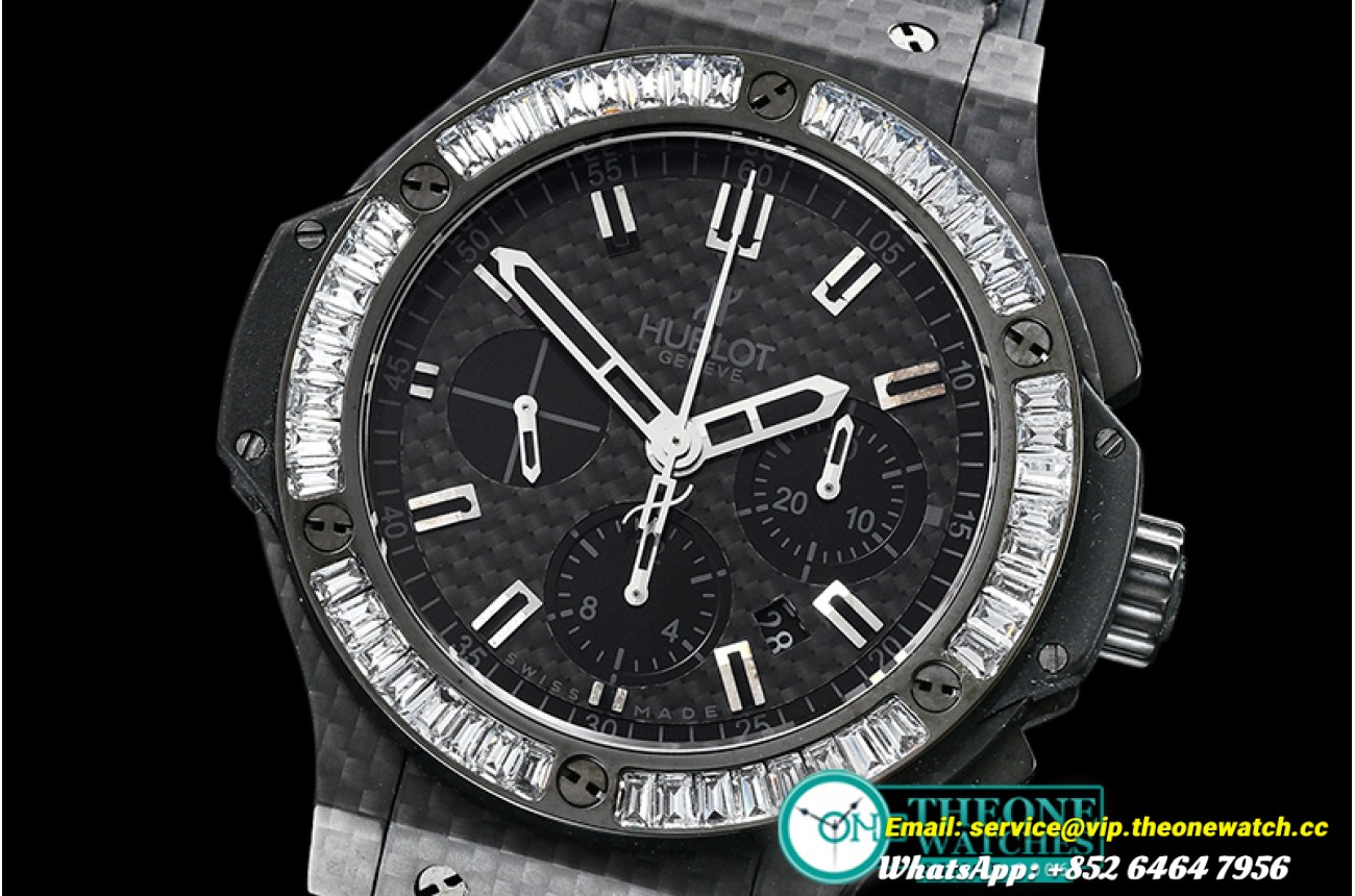 Hublot - Big Bang Evolution WDIAM/CF/LE Black V2 Asia 7750 Mod