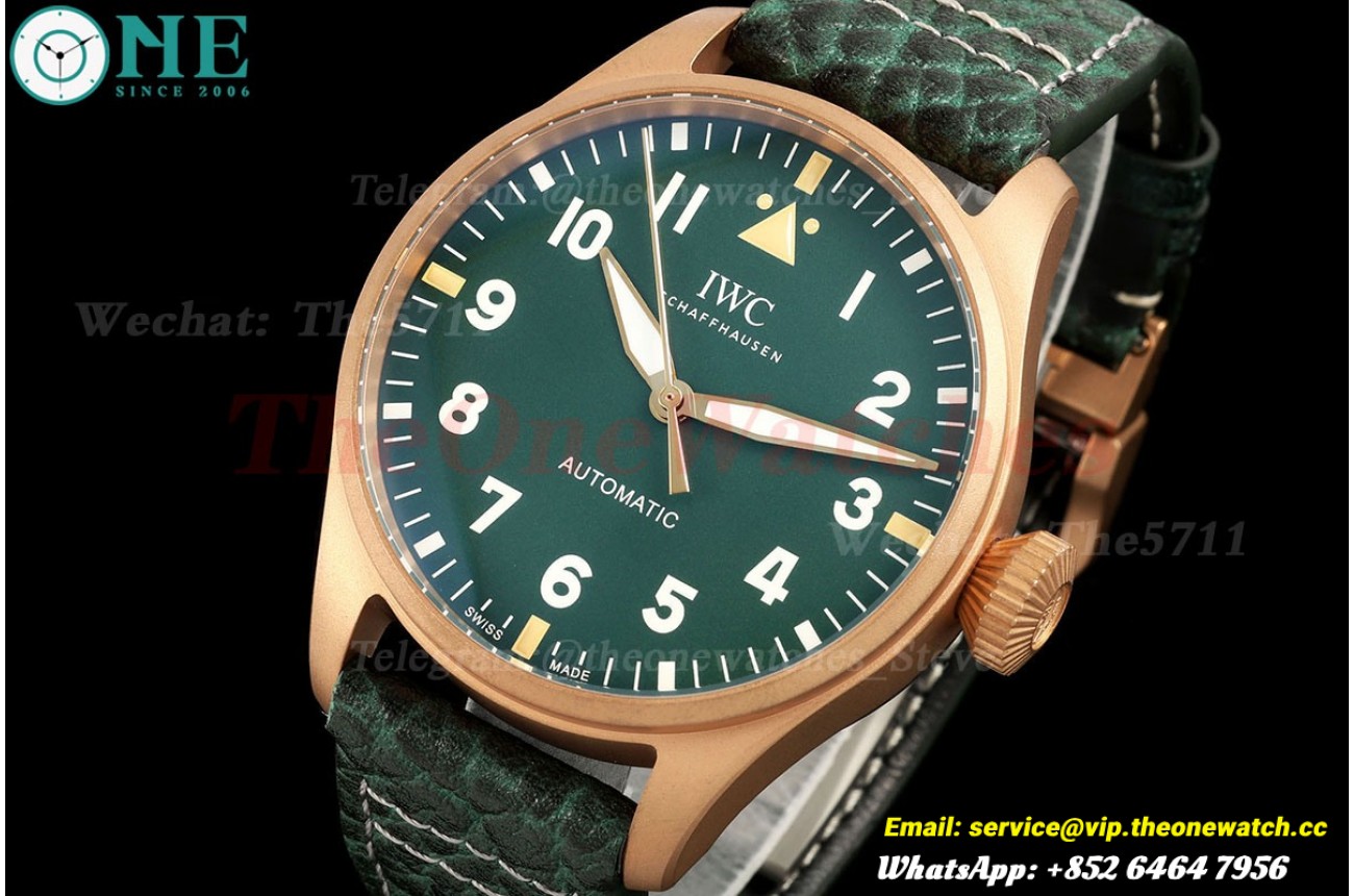 Big Pilot Spitfire 43mm Bronze/LE Green Dial M+ 8N24