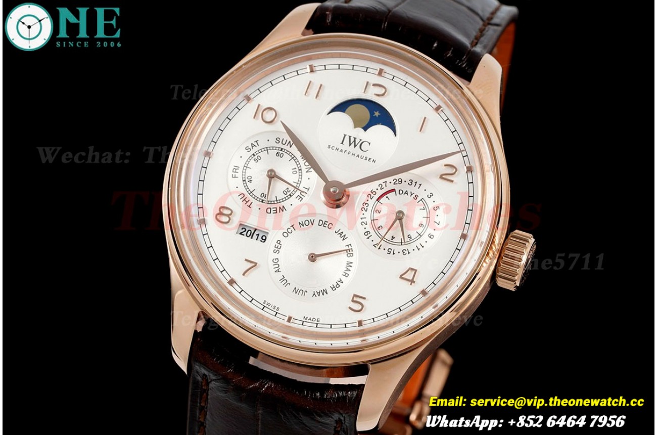Portugieser Perpetual Calendar 5033 RG/LE White/Num V9F A52610