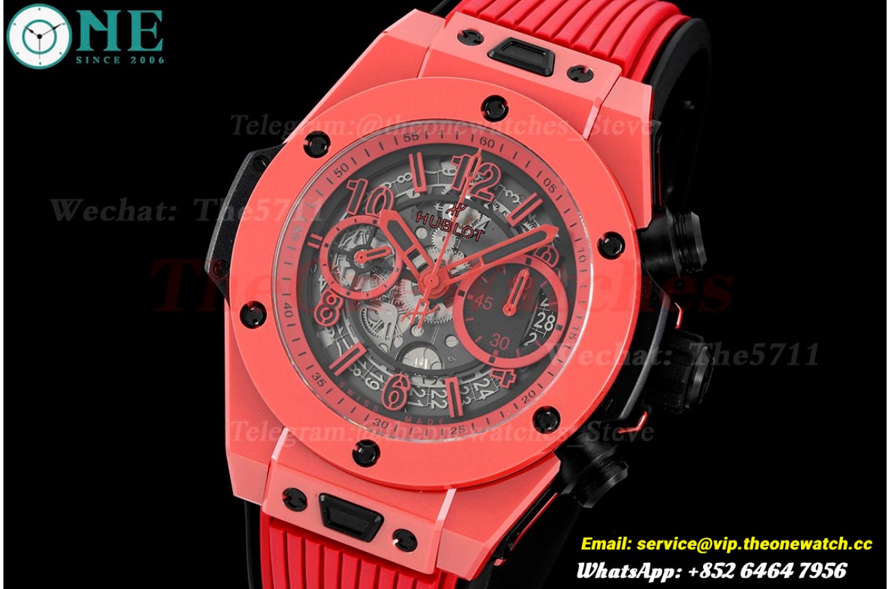 Big Bang Unico Red Magic Ceramic 42mm Seketon/Num BBF HUB1280