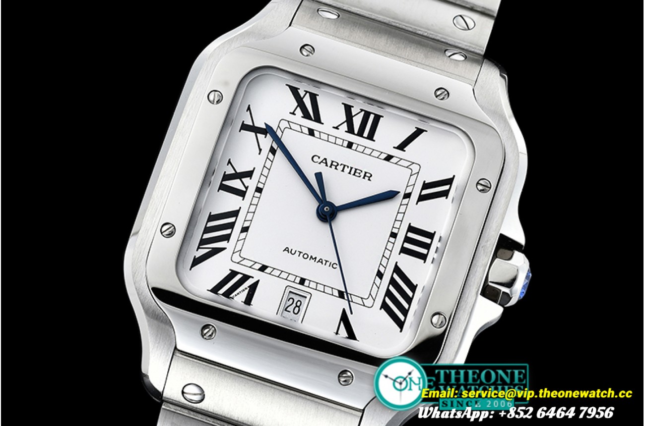 Cartier - Santos De Cartier 2018 Mens XL SS/SS Wht KOR MY9015