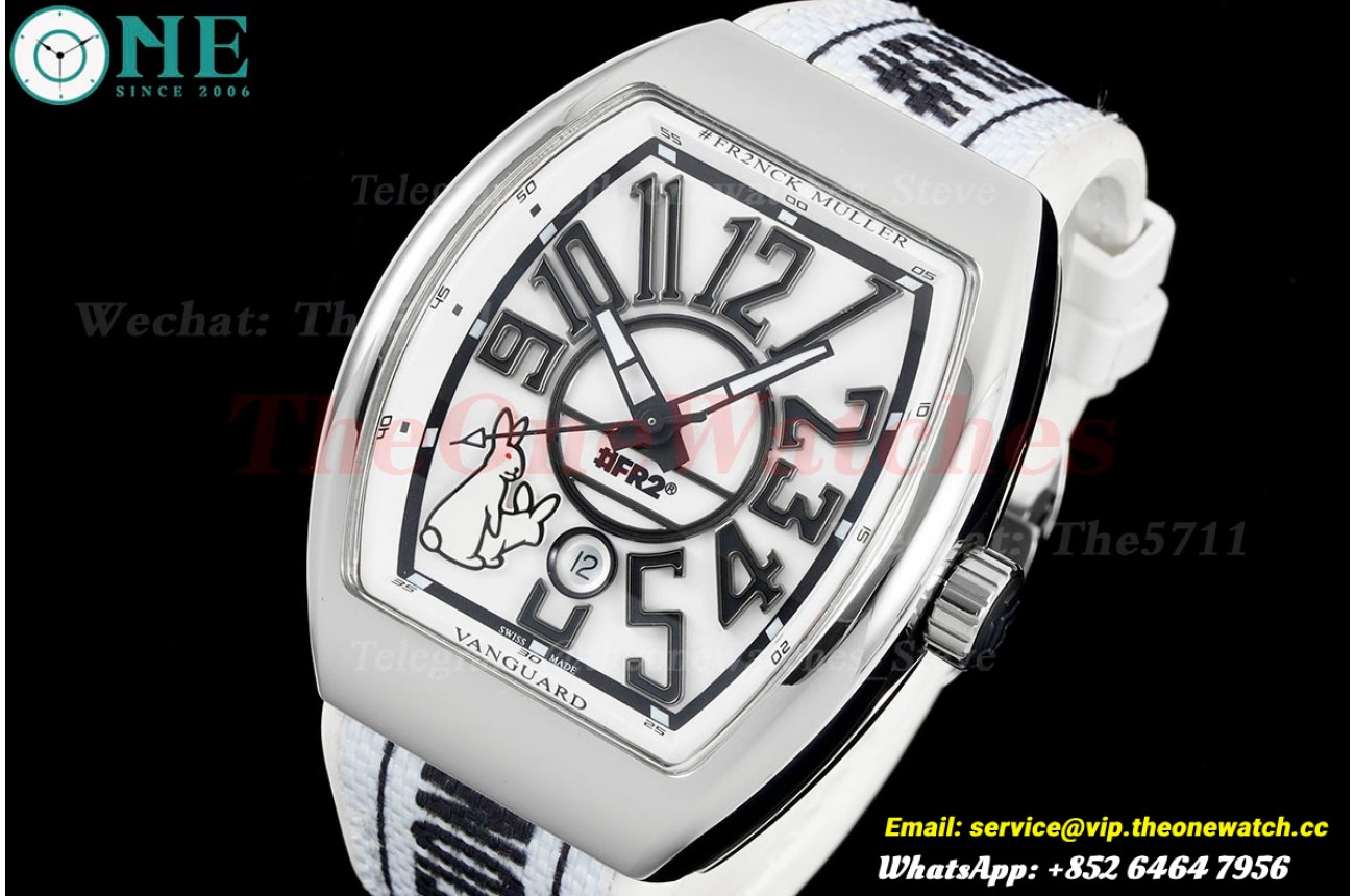 Vanguard Mens #FR2 SS/LE White Dial ABF A2824
