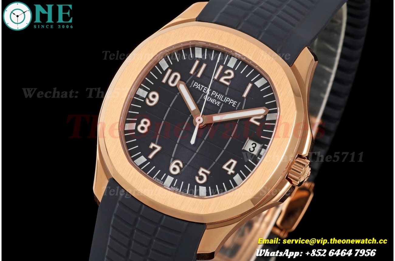Aquanaut 5167 40mm RG/RU Blue Dial DDF V2 DD330 (Weighted Approx.112g) (SW Dial)