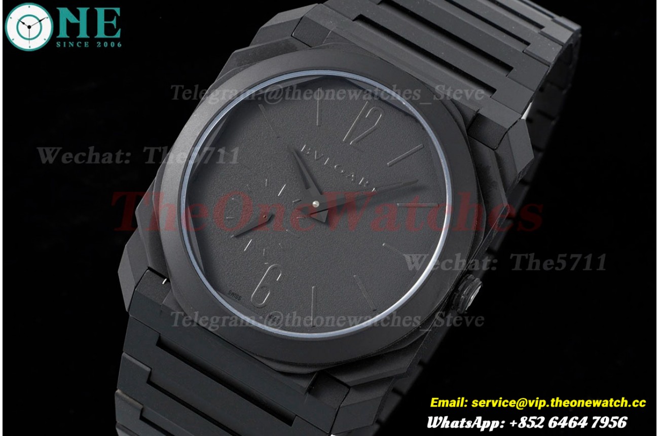 OCTO Finissimo 40mm DLC/DLC Black dial BVF A138