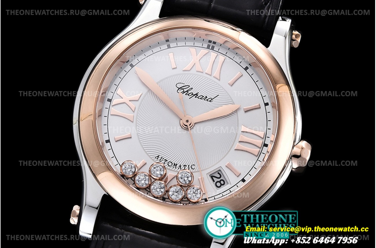 Chopard - Happy Sports Diamonds 36mm RG/SS/LE Wht/Rmn Asia 2892