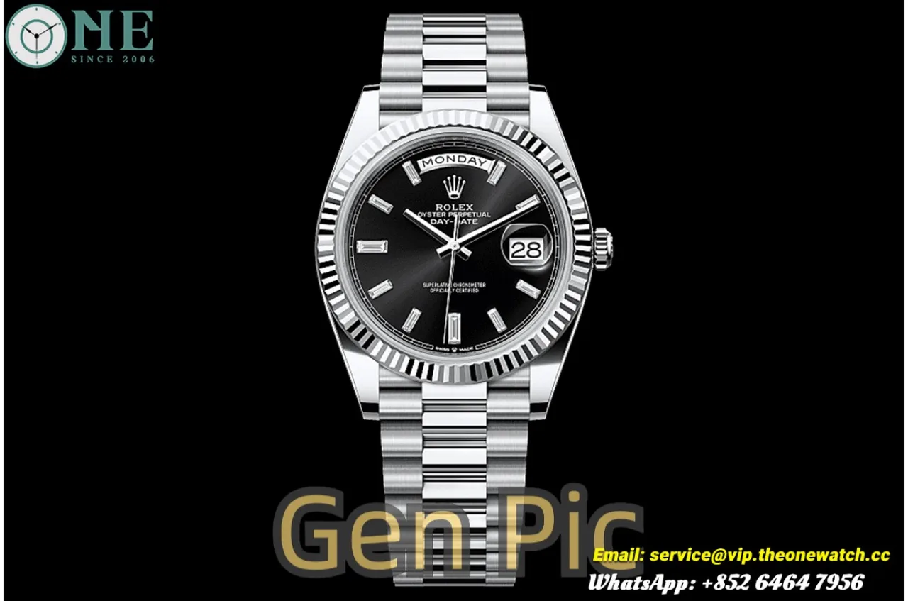 DayDate 228239 40mm SS/SS Black/Dia VSF DD3255 Super Clone