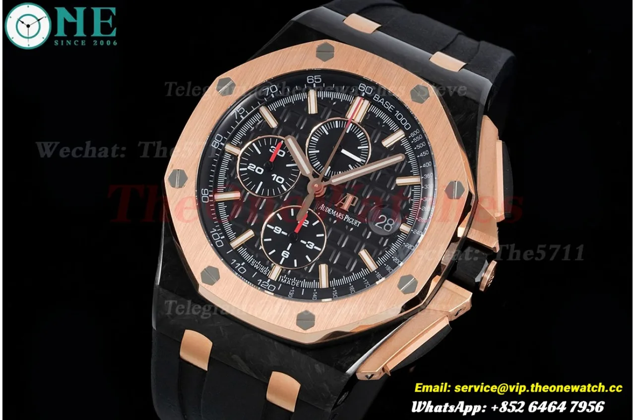 Royal Oak Offshore 24606 44mm Ceramic/RU Black/Black JJF A3126