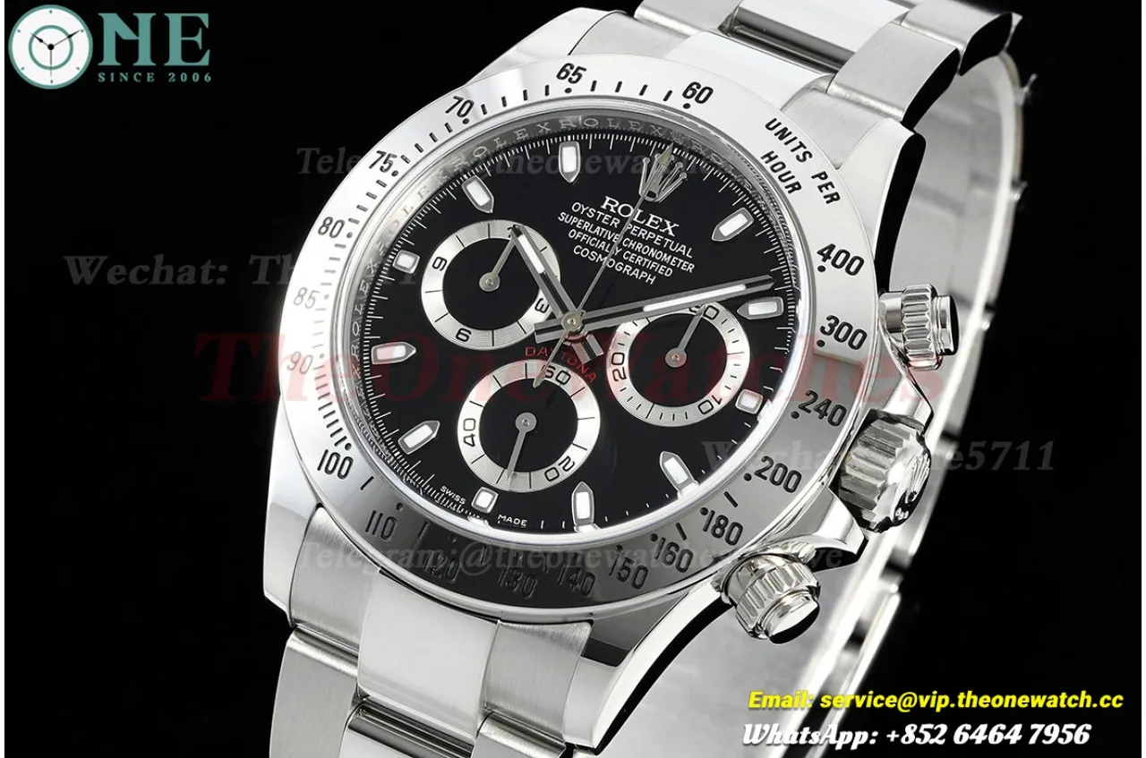 Daytona 116520 40mm SS/SS Black/Stk VF DD4130