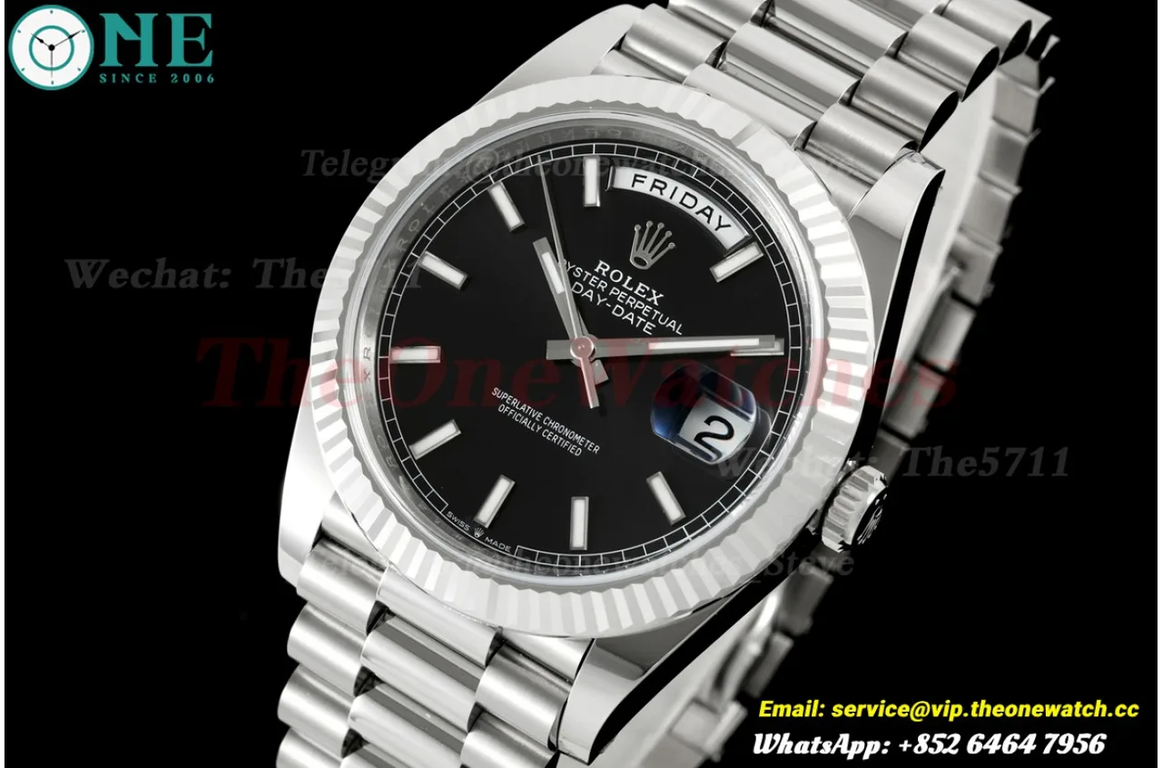 DayDate 228239 40mm SS/SS Black/Stk VSF DD3255 Super Clone