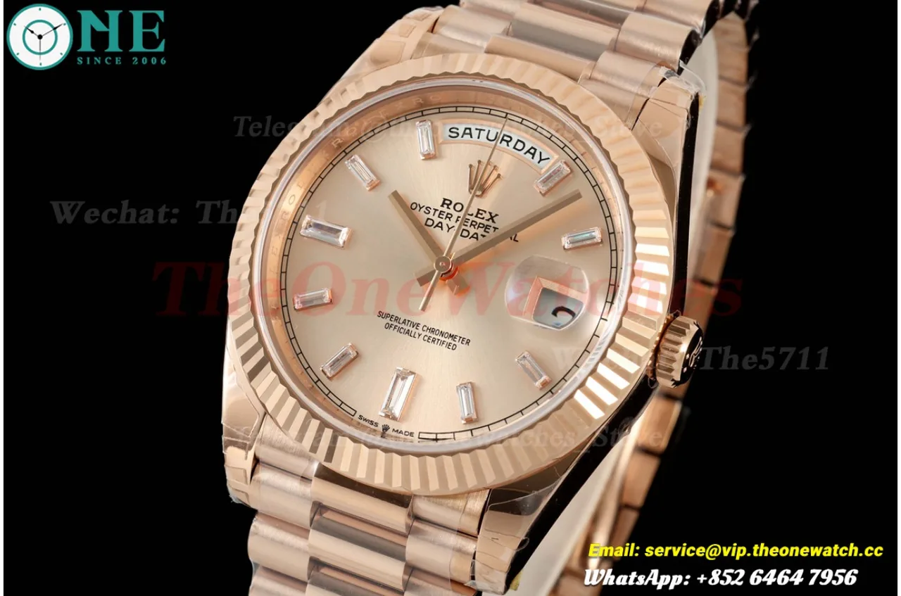 DayDate 228235 40mm RG/RG RG Gold/Rmn VSF V2 DD3255 (Weighted Approx.182g)