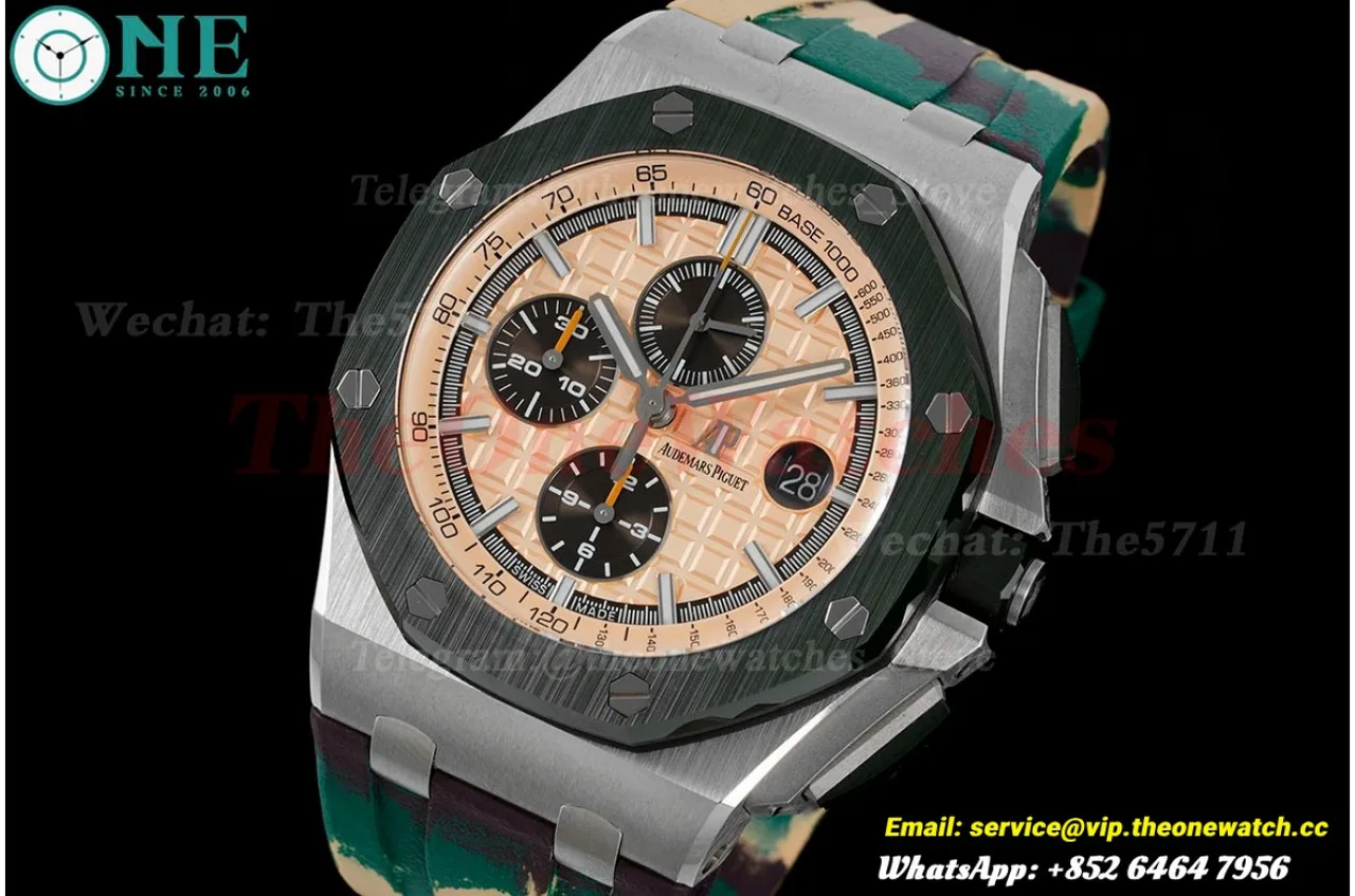 Royal Oak Offshore 26400 44mm SS/RU Cream/Brown JJF A3126
