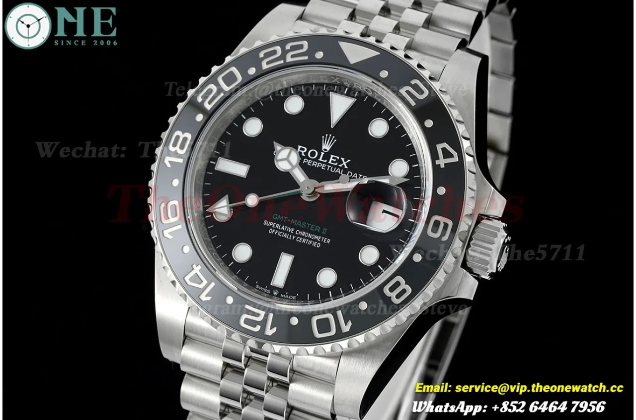 GMT Master II 126710 Bruce Wayne 40mm Jub SS/SS Black Dial VSF DD3285
