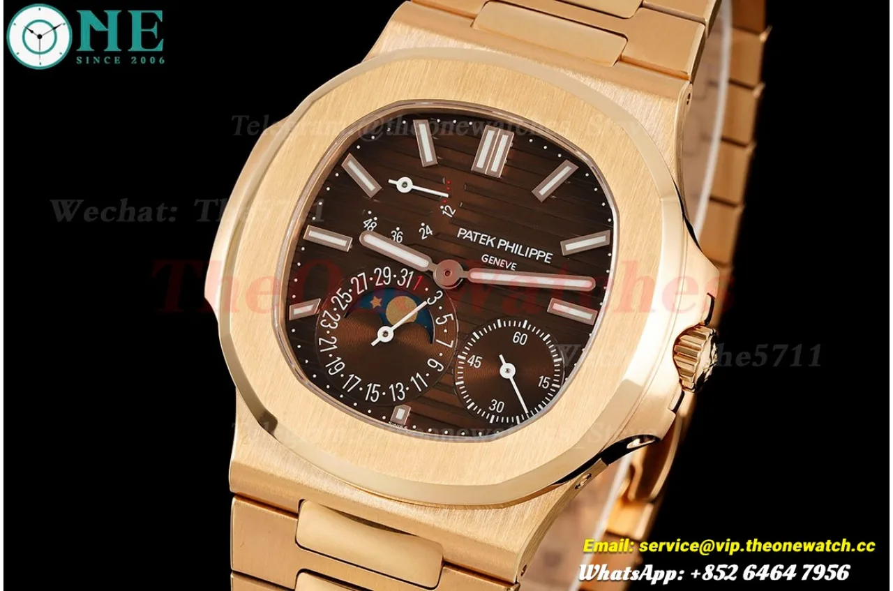 Nautilus 40mm 5712 RG/RG Brown/Stk PPF V3 A240 Super Clone