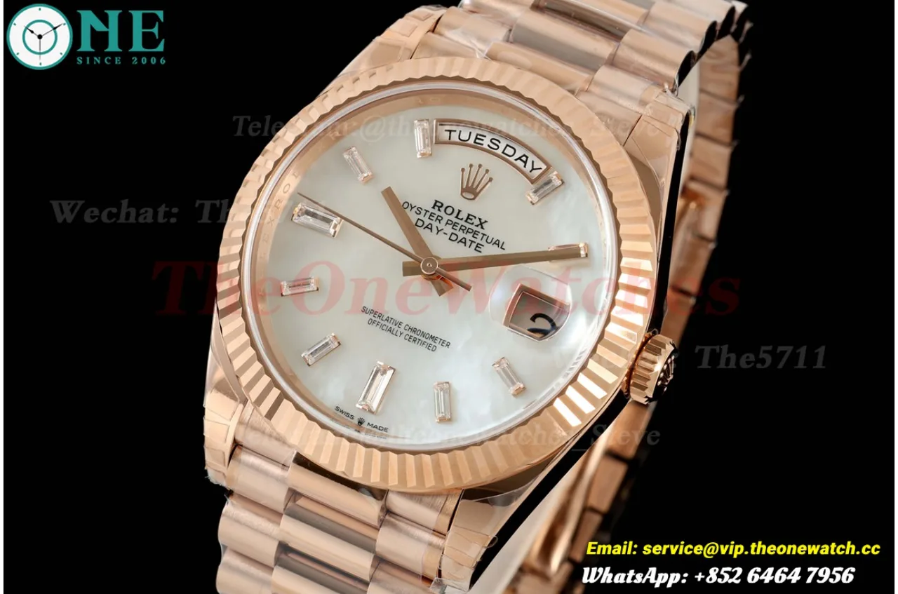 DayDate 228235 40mm RG/RG MOP/Dia VSF V2 DD3255 (Weighted Approx .182g)