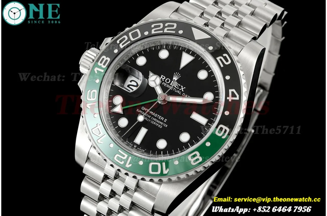 GMT Master II 126720 Sprite Jub 40mm SS/SS Black Dial VSF DD3285