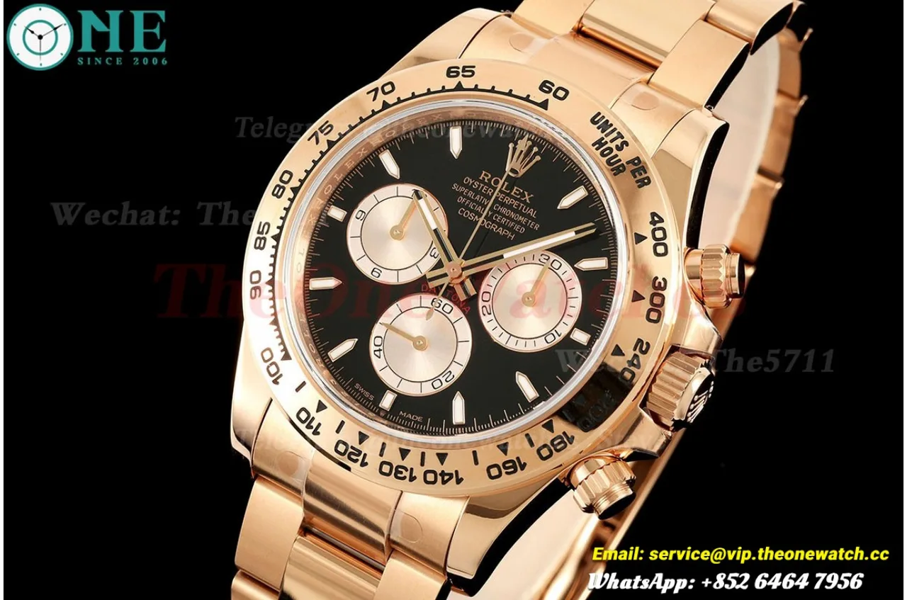 Daytona 126505 40mm RG/RG Black/Stk VSF V3 DD4131(Gain Weight)