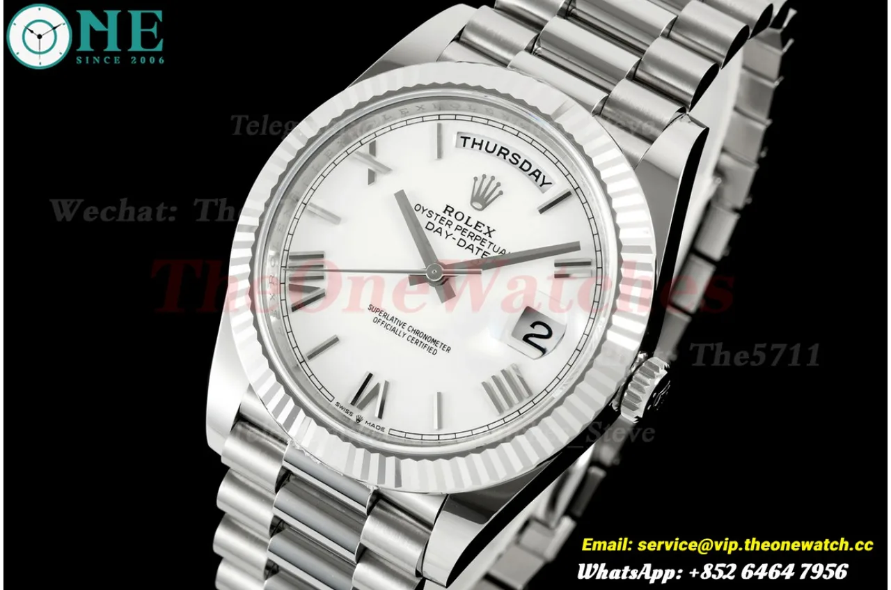 DayDate 228239 40mm SS/SS White/Rmn VSF DD3255 Super Clone