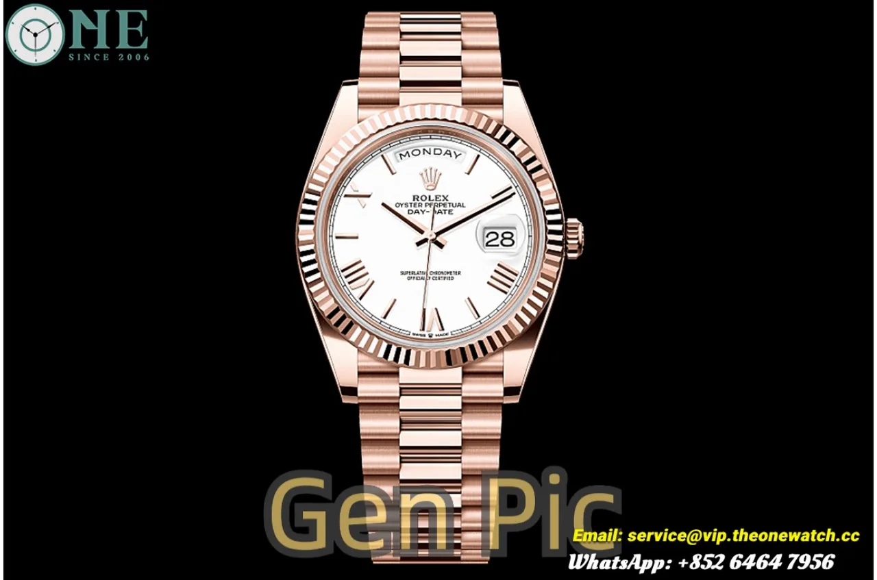 DayDate 228235 40mm RG/RG White/Rmn VSF DD3255 Super Clone