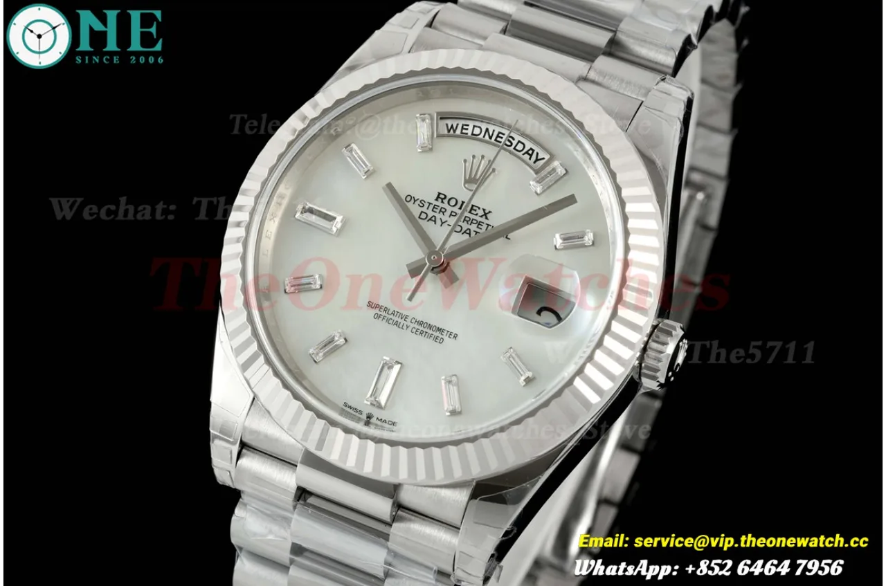 DayDate 228239 40mm SS/SS MOP/Dia VSF V2 DD3255 (Weighted Approx .182g)