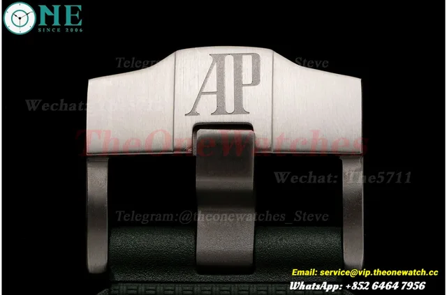 Royal Oak Offshore 26405CE 44mm Black Cer/RU Green Dial APJF A7750 Mod — photo 31