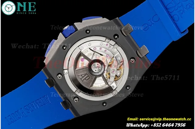 Royal Oak Offshore 26405CE 44mm Black Cer/RU Dark Blue Dial APJF A7750 Mod — photo 14