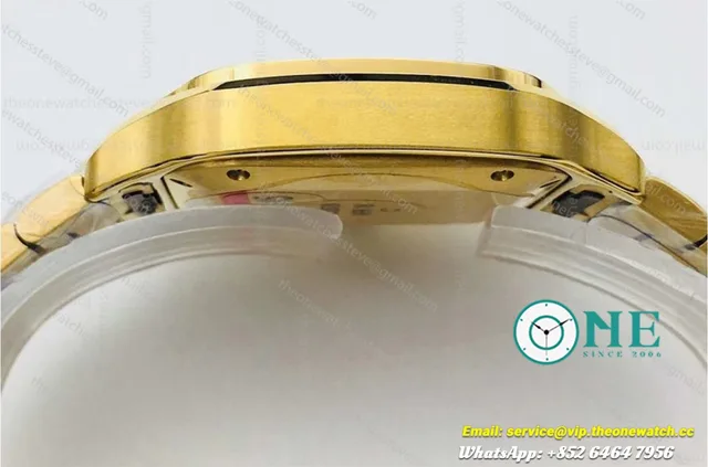 Santos Diamonds YG/YG White/Roman Dial Mois KORF MY9015 — photo 6