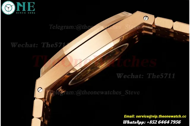 Royal Oak 15400 Frosted 41mm RG/RG White IPF SA3120 Super Clone — photo 9