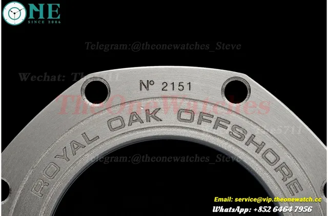 Royal Oak Offshore 26405CG 44mm Blue Cer/RU Green Dial APJF A7750 Mod — photo 23