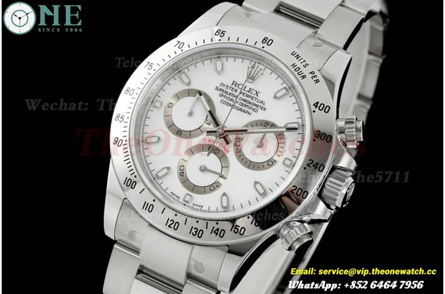 Daytona 116520 40mm SS/SS White Dial VSF DD4130