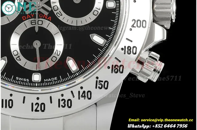 Daytona 116520 40mm SS/SS Black Dial UFO UFO.F4130 (Free Sprung) — photo 11