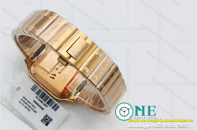 Santos Diamonds RG/RG White/Roman Dial KORF MY9015 — photo 4