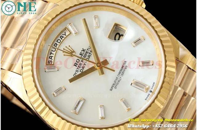 DayDate 228238 40mm YG/YG MOP/Dia VSF V2 DD3255 (Weighted Approx .182g) — photo 3