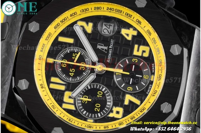 Royal Oak Offshore 42mm Cer/RU Black/Yellow  JJF A7750 — photo 4