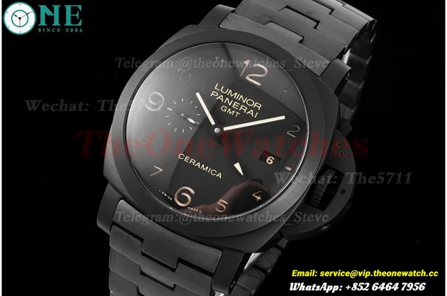 Luminor PAM438 GMT Ceramic/Cer Black VSF P9001 Super Clone