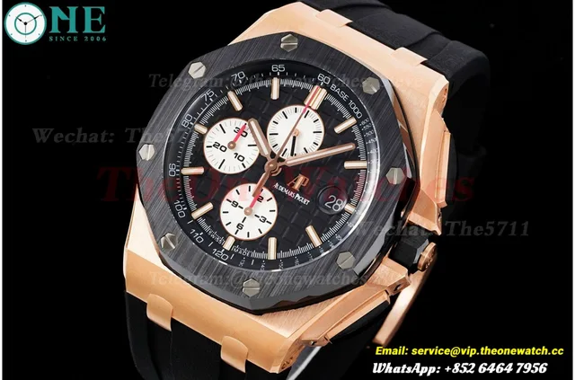 Royal Oak Offshore 44mm RG/RU Black/White JJF A3126