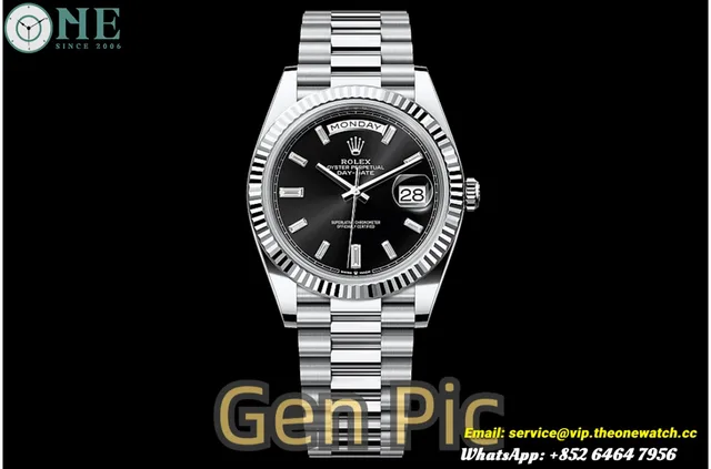 DayDate 228239 40mm SS/SS Black/Dia VSF DD3255 Super Clone