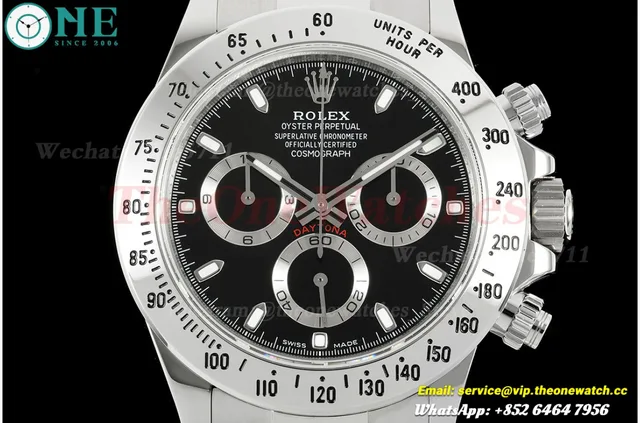 Daytona 116520 40mm SS/SS Black Dial UFO UFO.F4130 (Free Sprung) — photo 2