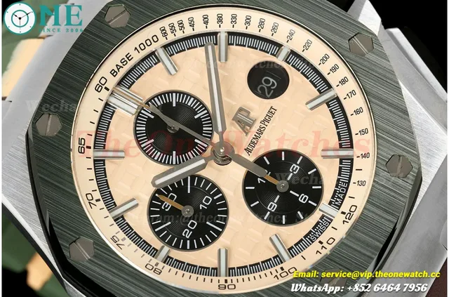 Royal Oak Offshore 26400SO 44mm SS/RU Beige Dial APJF A3126 — photo 3