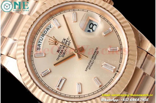 DayDate 228235 40mm RG/RG RG Gold/Rmn VSF V2 DD3255 (Weighted Approx.182g) — photo 3