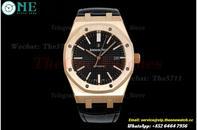 Royal Oak 15400 RG/LE Black Dial APSF V4 SA3120 Super Clone (Tungsten Heavy Version) — photo 4